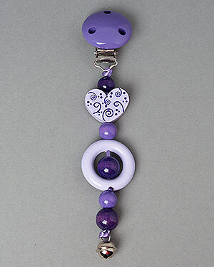 Clip-Anhaenger Herz hellviolett