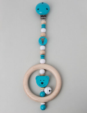 Clipanhänger Bär helltürkis