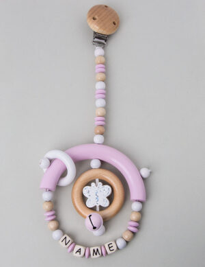 Clipanhänger Schmetterling weiss